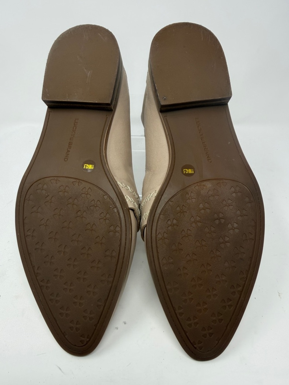 Lucky Brand Abelle Taupe Leather Slip-On Loafers Size 11 - Picture 7 of 7